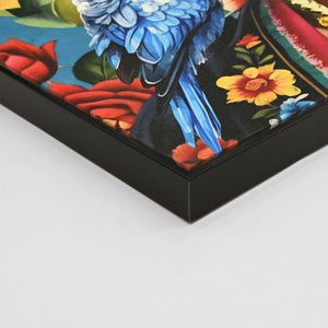 ΠΙΝΑΚΑΣ TOIXOY PARROTS HM4567 ΜΕ ΚΟΡΝΙΖΑ ΜΑΥΡΗ-ΚΑΜΒΑΣ ΕΚΤΥΠΩΣΗ 82x4,5x82Υεκ. - Pakobazaar