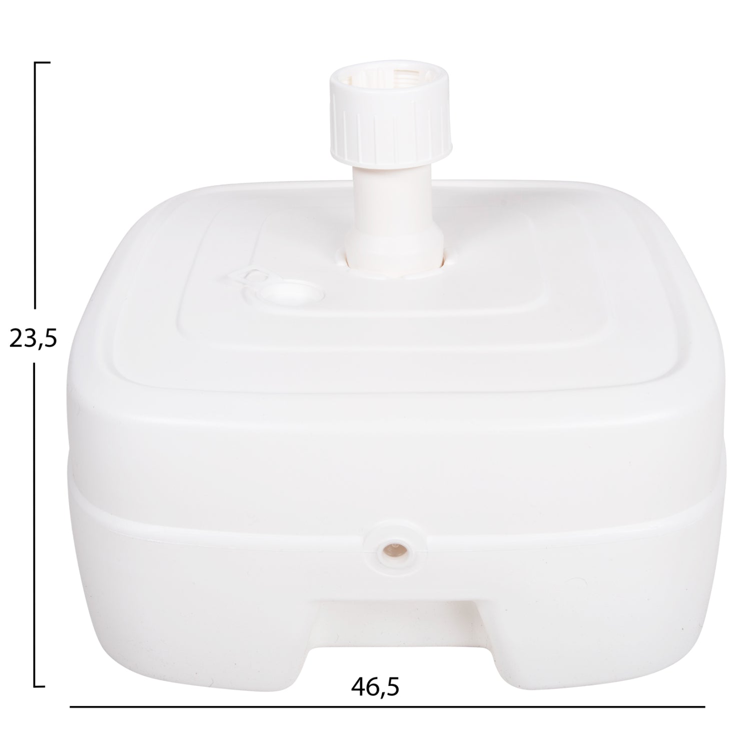 ΠΛΑΣΤΙΚΗ ΒΑΣΗ ΟΜΠΡΕΛΑΣ ΜΕ ΡΟΔΑ SOLBAS HM6113.01 ΛΕΥΚΗ- ΚΟΝΤΑΡΙ 33/50mm 46,5x23,5Υ - Pakobazaar