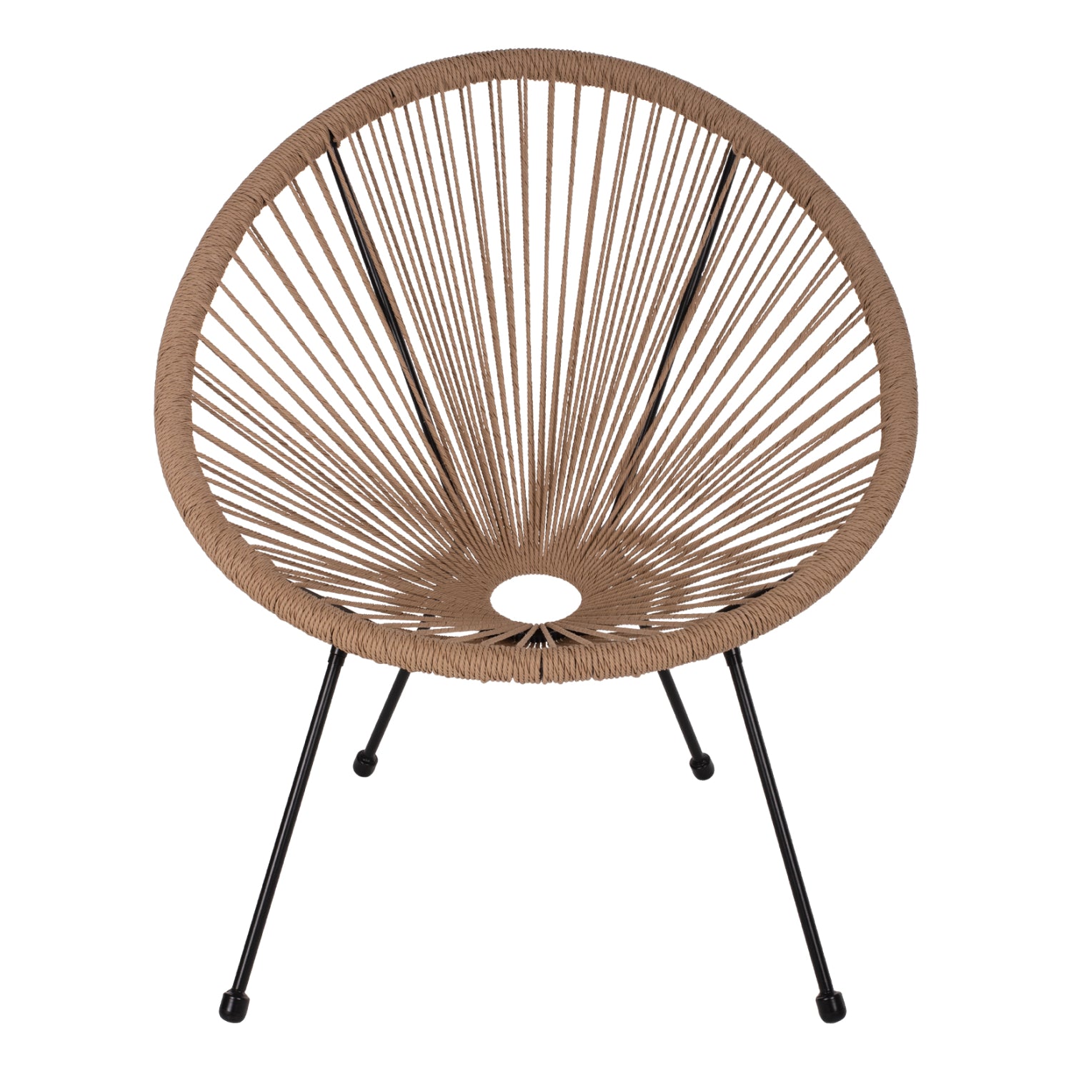ΠΟΛΥΘΡΟΝΑ ACAPULCO Τ. ΦΩΛΙΑ ΜΕΤΑΛΛΟ ΜΑΥΡΟ ΜΕ TWISTED WICKER HM5871.01 70x73x79 εκ. - Pakobazaar