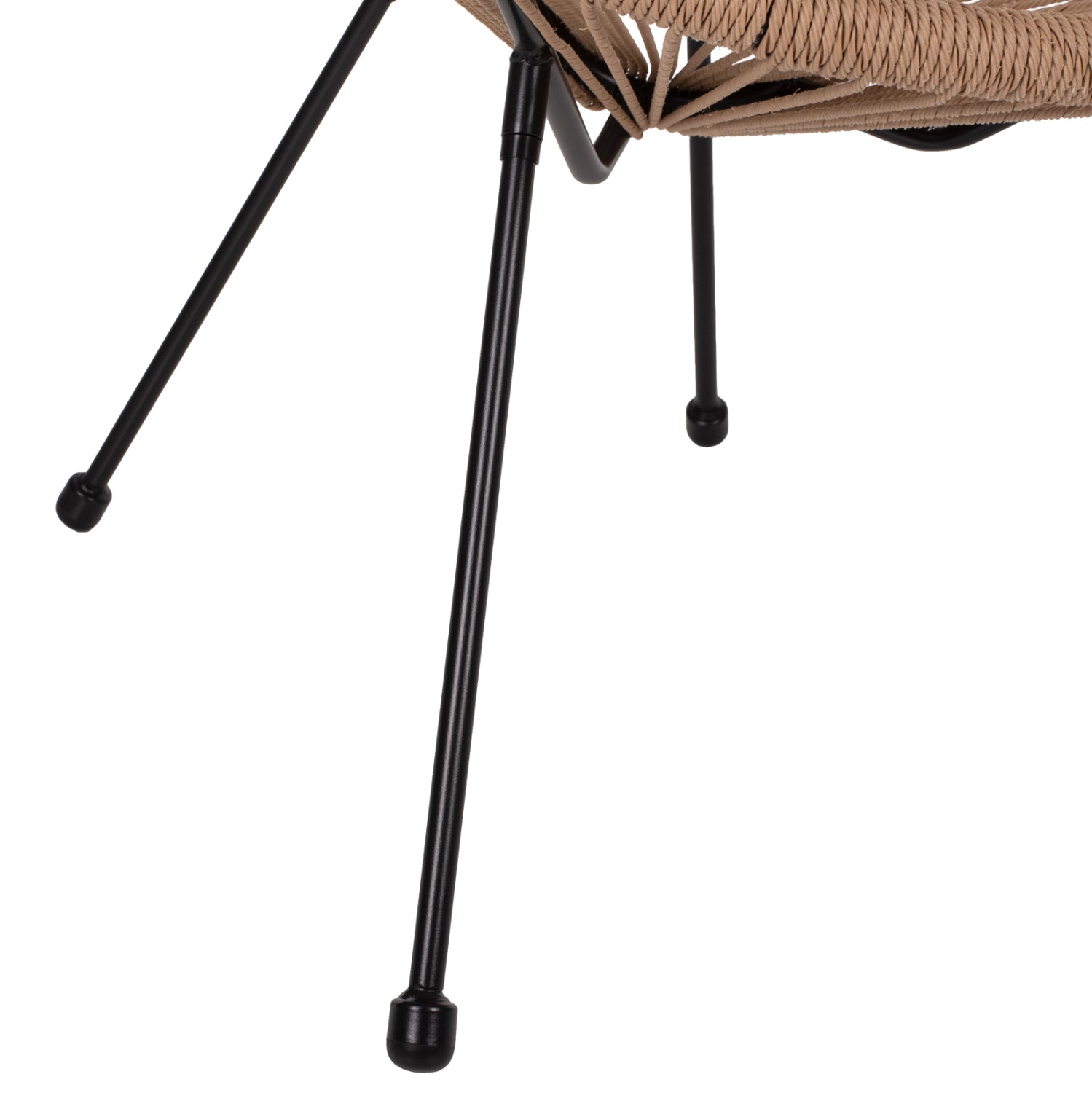 ΠΟΛΥΘΡΟΝΑ ACAPULCO Τ. ΦΩΛΙΑ ΜΕΤΑΛΛΟ ΜΑΥΡΟ ΜΕ TWISTED WICKER HM5871.01 70x73x79 εκ. - Pakobazaar