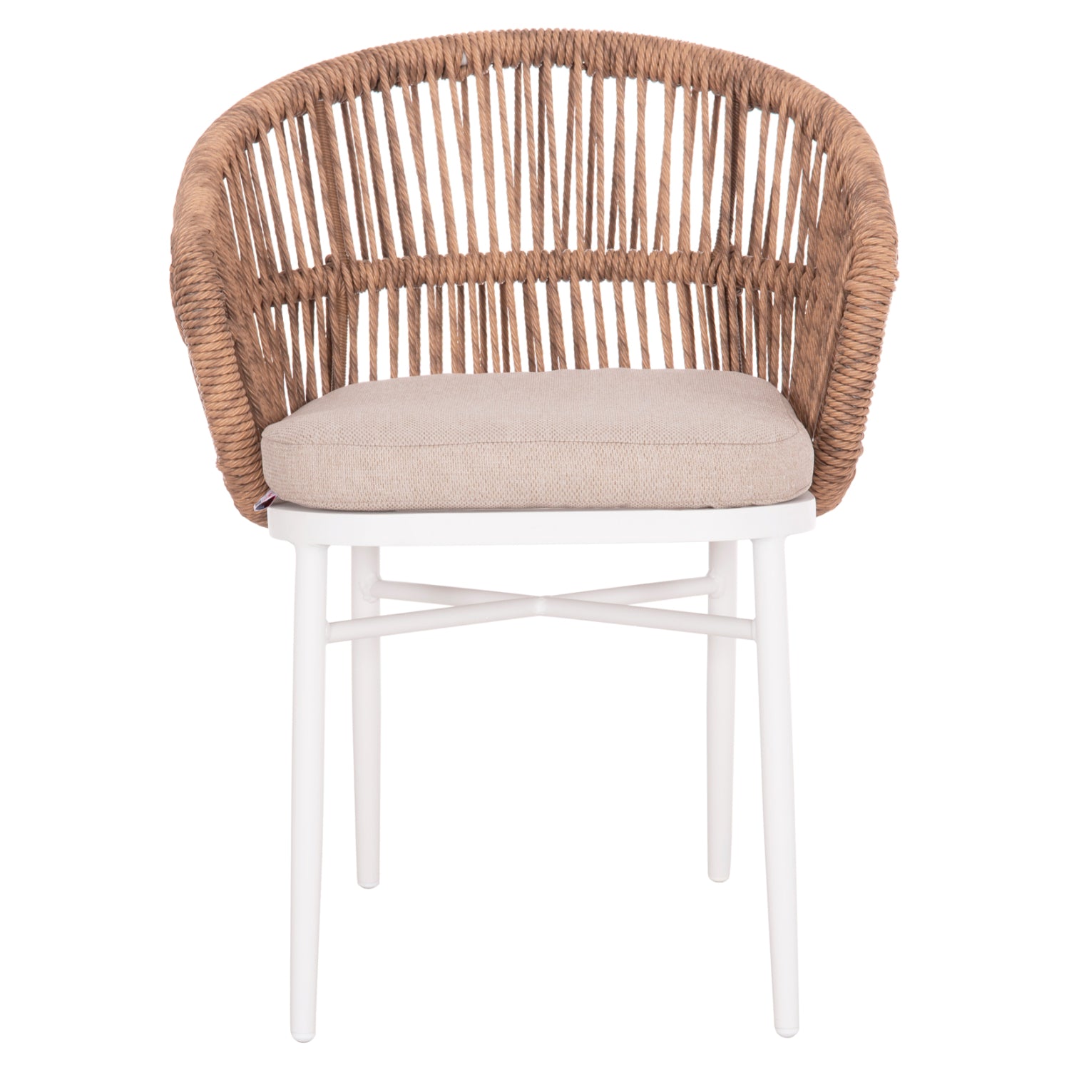 ΠΟΛΥΘΡΟΝΑ ΑΛΟΥΜΙΝΙΟΥ ORIN HM6265.02 ΛΕΥΚΗ-P.E.RATTAN ΦΥΣΙΚΟ-ΜΠΕΖ ΜΑΞΙΛΑΡΙΑ 58x61x75Υ - Pakobazaar