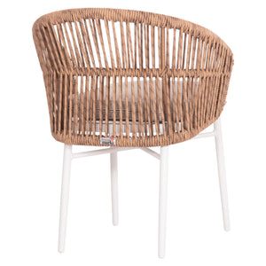 ΠΟΛΥΘΡΟΝΑ ΑΛΟΥΜΙΝΙΟΥ ORIN HM6265.02 ΛΕΥΚΗ-P.E.RATTAN ΦΥΣΙΚΟ-ΜΠΕΖ ΜΑΞΙΛΑΡΙΑ 58x61x75Υ - Pakobazaar