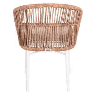 ΠΟΛΥΘΡΟΝΑ ΑΛΟΥΜΙΝΙΟΥ ORIN HM6265.02 ΛΕΥΚΗ-P.E.RATTAN ΦΥΣΙΚΟ-ΜΠΕΖ ΜΑΞΙΛΑΡΙΑ 58x61x75Υ - Pakobazaar
