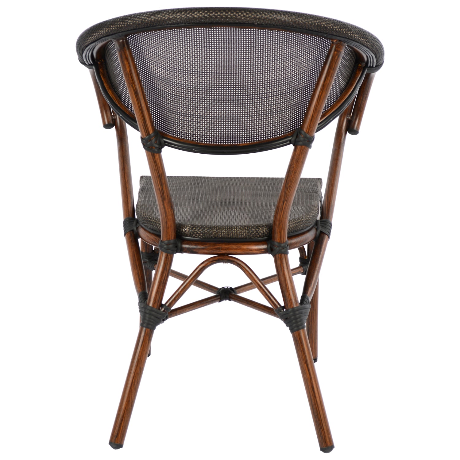 ΠΟΛΥΘΡΟΝΑ ΑΛΟΥΜΙΝΙΟΥ CLAY BAMBOO LOOK ΚΑΦΕ ΜΕ TEXTLINE HM5025 60,5x59x81Υ - Pakobazaar