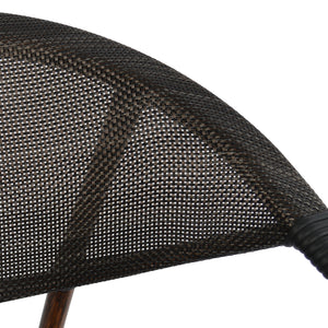 ΠΟΛΥΘΡΟΝΑ ΑΛΟΥΜΙΝΙΟΥ CLAY BAMBOO LOOK ΚΑΦΕ ΜΕ TEXTLINE HM5025 60,5x59x81Υ - Pakobazaar