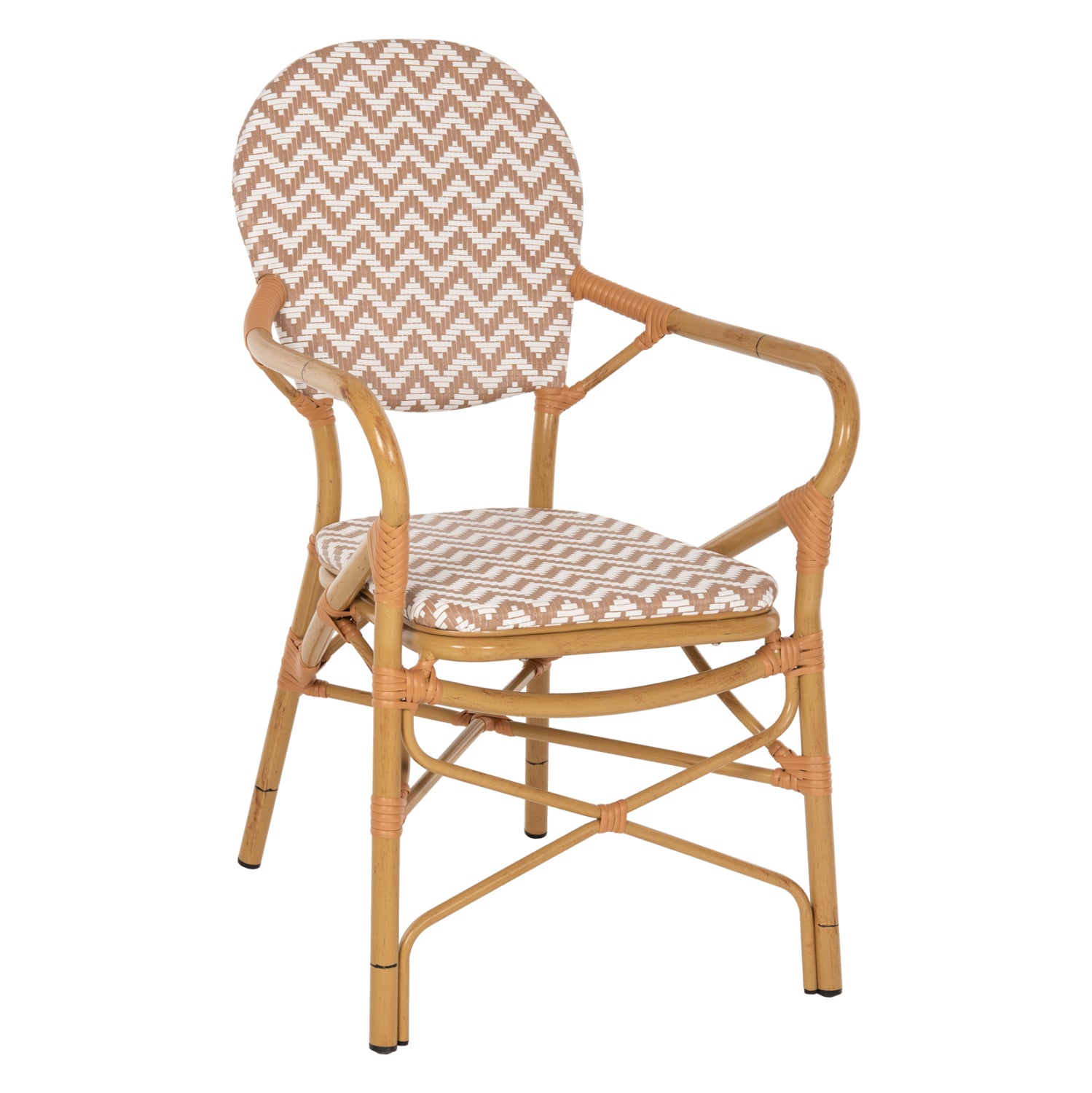 ΠΟΛΥΘΡΟΝΑ ΑΛΟΥΜΙΝΙΟΥ BAMBOO LOOK ΦΥΣΙΚΟ - ΛΕΥΚΟ HM5928.03 55x58x95 εκ. - Pakobazaar