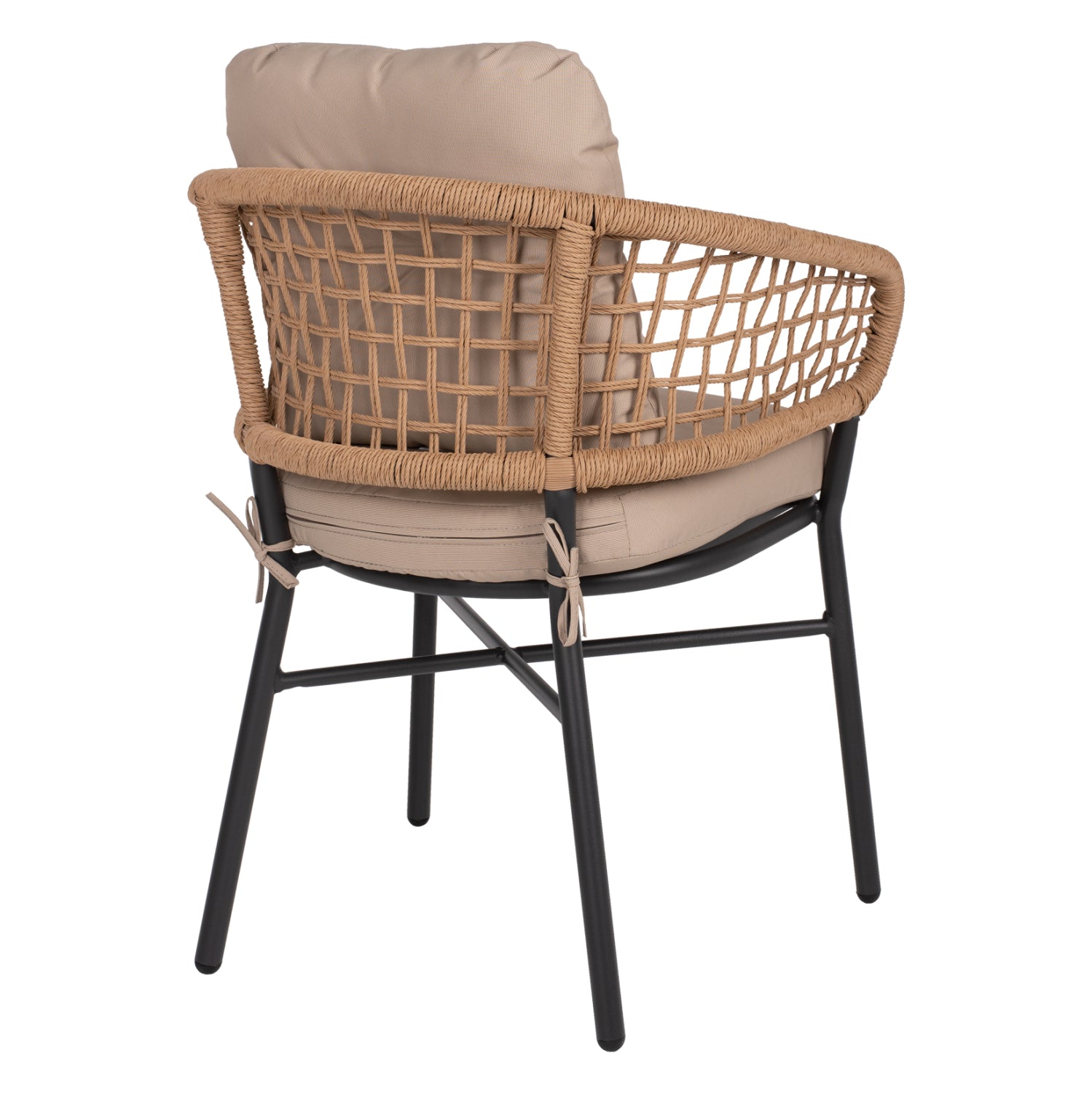 ΠΟΛΥΘΡΟΝΑ ΑΛΟΥΜΙΝΙΟΥ DARK GREY ΕΠΑΓΓΕΛΜ. RATTAN ΜΑΞΙΛΑΡΙ ΜΠΕΖ HM5863.01 60x56x84 εκ. - Pakobazaar