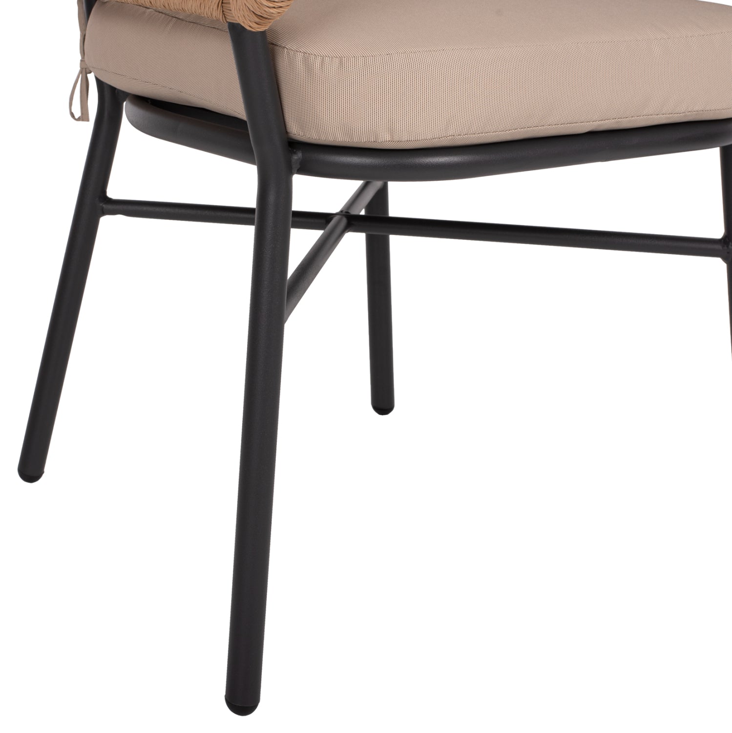 ΠΟΛΥΘΡΟΝΑ ΑΛΟΥΜΙΝΙΟΥ DARK GREY ΕΠΑΓΓΕΛΜ. RATTAN ΜΑΞΙΛΑΡΙ ΜΠΕΖ HM5863.01 60x56x84 εκ. - Pakobazaar