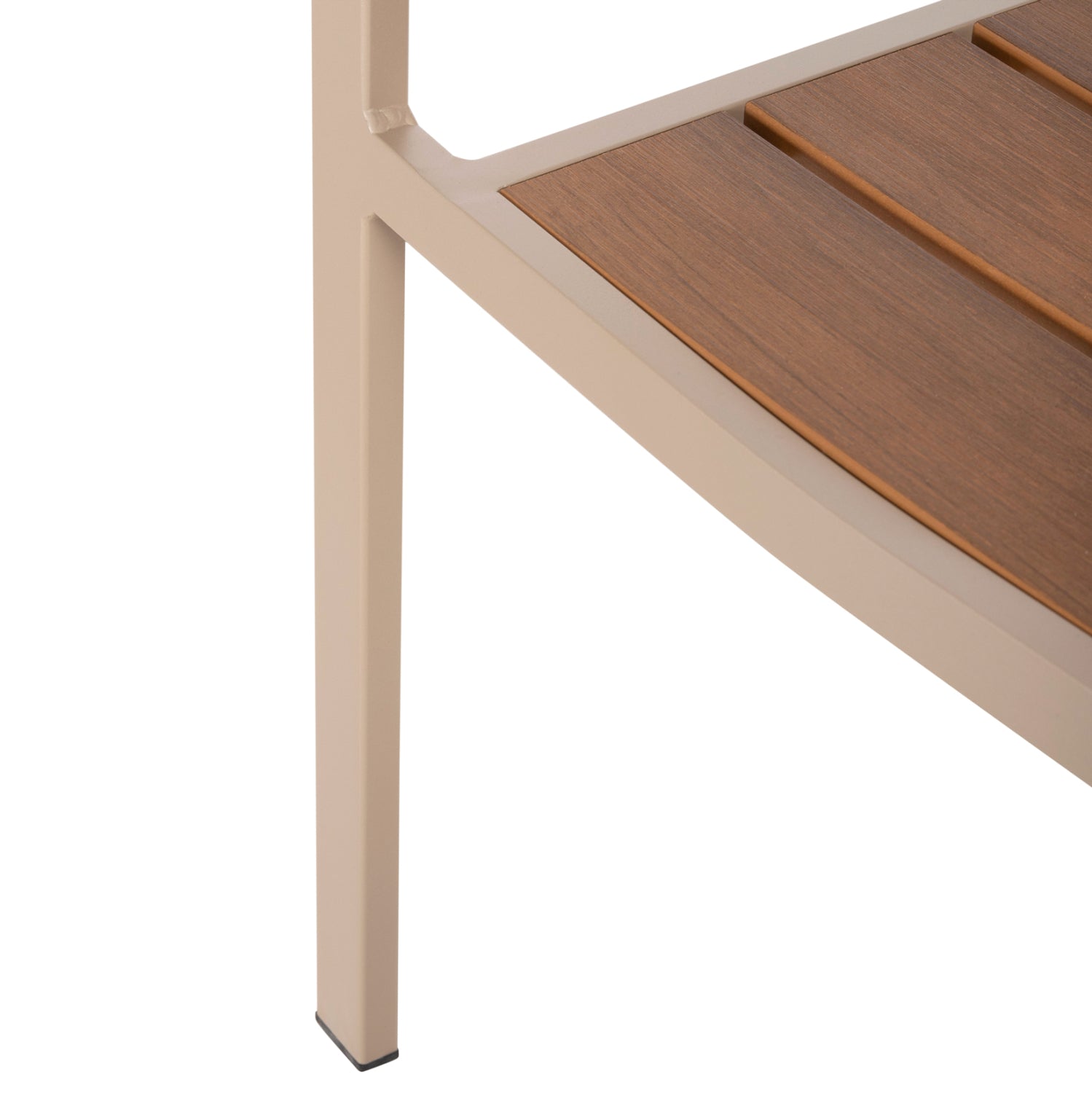 ΠΟΛΥΘΡΟΝΑ ΑΛΟΥΜΙΝΙΟΥ SAGA HM5127.04 ΣΑΜΠΑΝΙ ΜΕ POLYWOOD 55x52x86Yεκ. - Pakobazaar