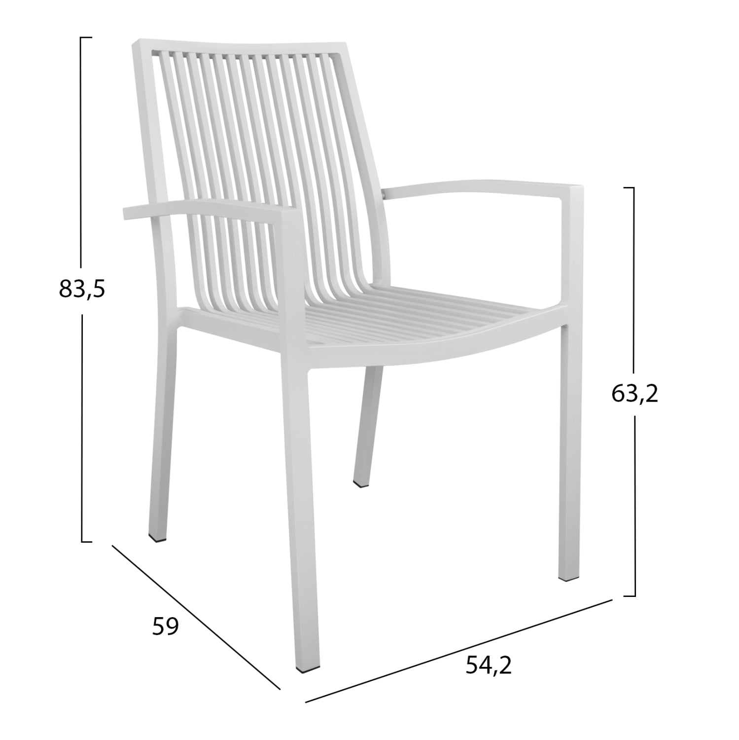 ΠΟΛΥΘΡΟΝΑ ΑΛΟΥΜΙΝΙΟΥ BRONCA HM5130.01 ΛΕΥΚΗ 54,2x59x83,5Υεκ. - Pakobazaar