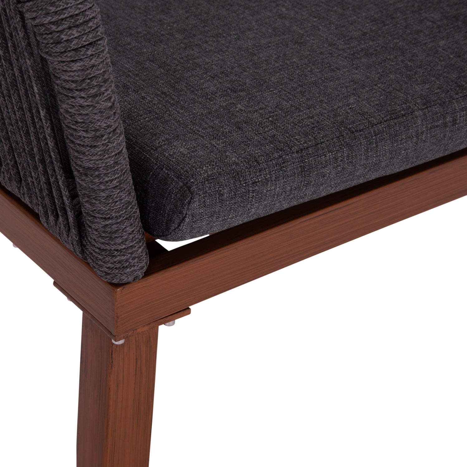 ΠΟΛΥΘΡΟΝΑ ΑΛΟΥΜΙΝΙΟΥ MYRTIA HM5549.11 ΜΕ ΣΧΟΙΝΙ ΓΚΡΙ ΚΑΙ ΚΑΡΥΔΙ ΠΟΔΙΑ 60x64x88Yεκ. - Pakobazaar