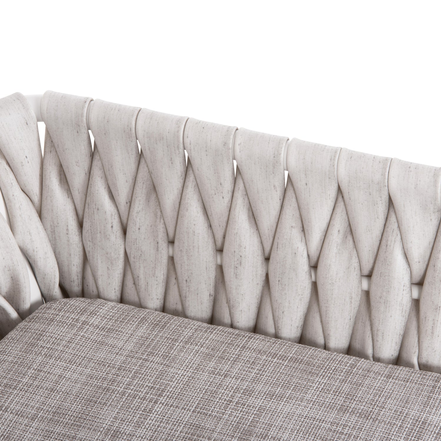 ΠΟΛΥΘΡΟΝΑ ΑΛΟΥΜΙΝΙΟΥ MARTIN HM5564.11 ΛΕΥΚΗ ΜΕ ΕΚΡΟΥ ΣΥΝΘ.RATTAN 56x56x80Υεκ. - Pakobazaar