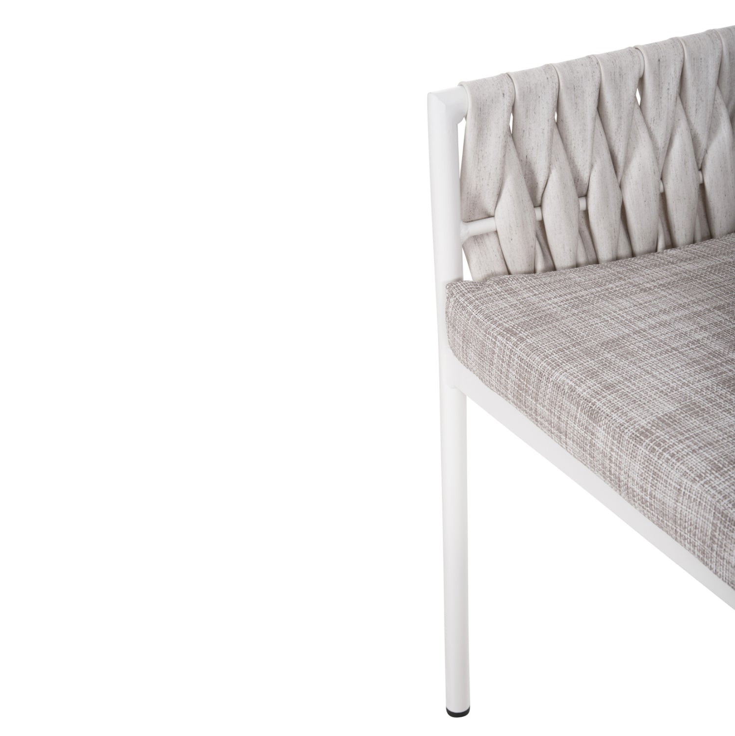 ΠΟΛΥΘΡΟΝΑ ΑΛΟΥΜΙΝΙΟΥ MARTIN HM5564.11 ΛΕΥΚΗ ΜΕ ΕΚΡΟΥ ΣΥΝΘ.RATTAN 56x56x80Υεκ. - Pakobazaar