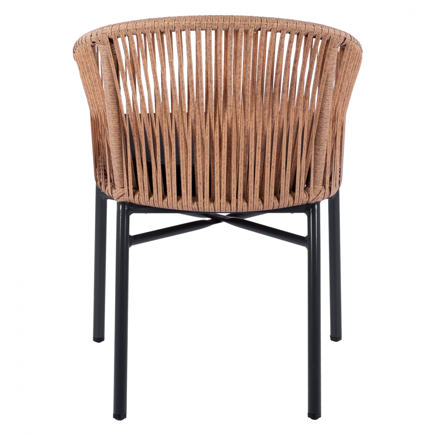 ΠΟΛΥΘΡΟΝΑ ΑΛΟΥΜΙΝΙΟΥ RAFAEL HM5698.01 ΑΝΘΡΑΚΙ ΜΕ ΜΠΕΖ WICKER 57x58x77Υ εκ. - Pakobazaar