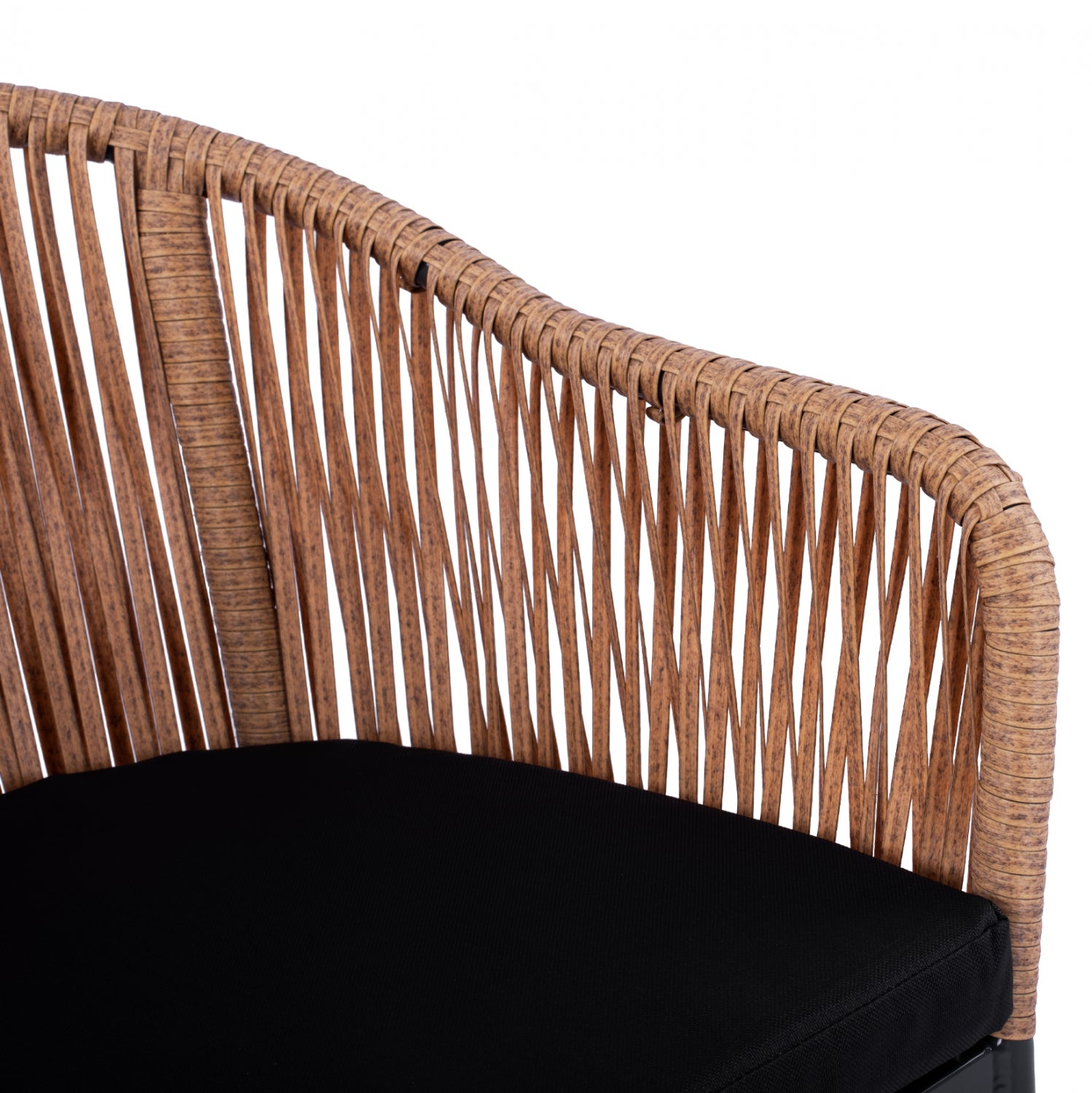 ΠΟΛΥΘΡΟΝΑ ΑΛΟΥΜΙΝΙΟΥ RAFAEL HM5698.01 ΑΝΘΡΑΚΙ ΜΕ ΜΠΕΖ WICKER 57x58x77Υ εκ. - Pakobazaar