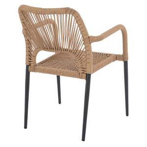 ΠΟΛΥΘΡΟΝΑ ΑΛΟΥΜΙΝΙΟΥ NOJO HM5771.02 ΓΚΡΙ ΜΕ P.E.TWIST RATTAN ΜΠΕΖ 55x63x82Y εκ. - Pakobazaar