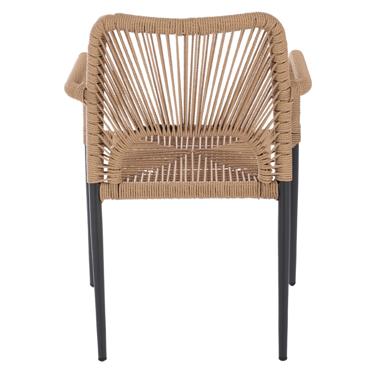 ΠΟΛΥΘΡΟΝΑ ΑΛΟΥΜΙΝΙΟΥ NOJO HM5771.02 ΓΚΡΙ ΜΕ P.E.TWIST RATTAN ΜΠΕΖ 55x63x82Y εκ. - Pakobazaar