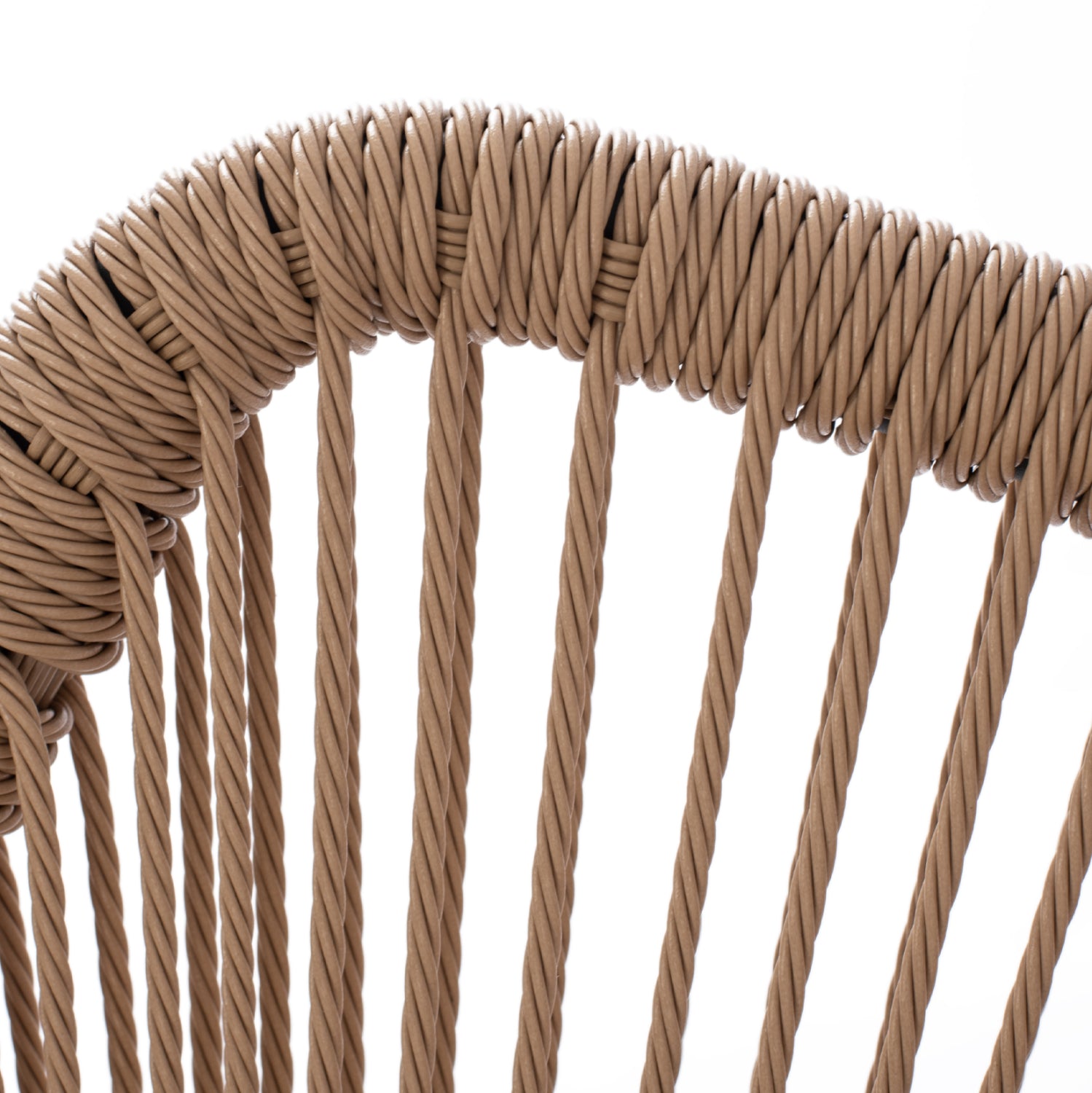 ΠΟΛΥΘΡΟΝΑ ΑΛΟΥΜΙΝΙΟΥ NOJO HM5771.02 ΓΚΡΙ ΜΕ P.E.TWIST RATTAN ΜΠΕΖ 55x63x82Y εκ. - Pakobazaar