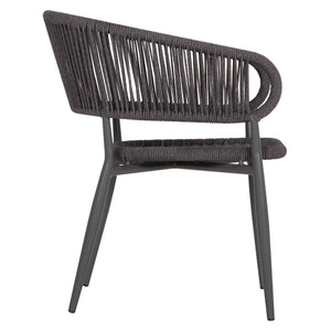 ΠΟΛΥΘΡΟΝΑ ΑΛΟΥΜΙΝΙΟΥ EULO HM5783.21 ΓΚΡΙ-ΤWISTED RATTAN ΓΚΡΙ 57x63x77Υεκ. - Pakobazaar