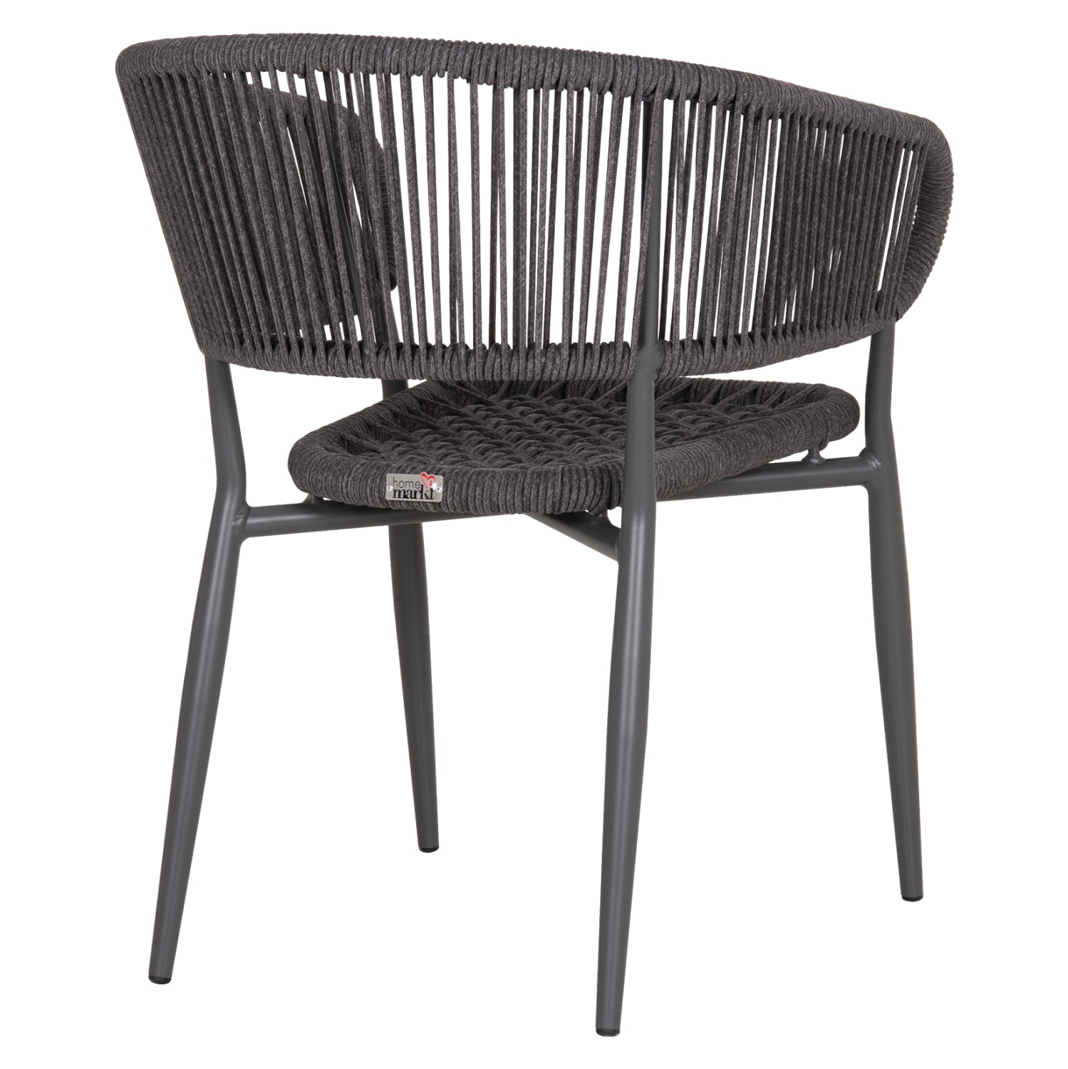 ΠΟΛΥΘΡΟΝΑ ΑΛΟΥΜΙΝΙΟΥ EULO HM5783.21 ΓΚΡΙ-ΤWISTED RATTAN ΓΚΡΙ 57x63x77Υεκ. - Pakobazaar