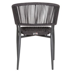 ΠΟΛΥΘΡΟΝΑ ΑΛΟΥΜΙΝΙΟΥ EULO HM5783.21 ΓΚΡΙ-ΤWISTED RATTAN ΓΚΡΙ 57x63x77Υεκ. - Pakobazaar
