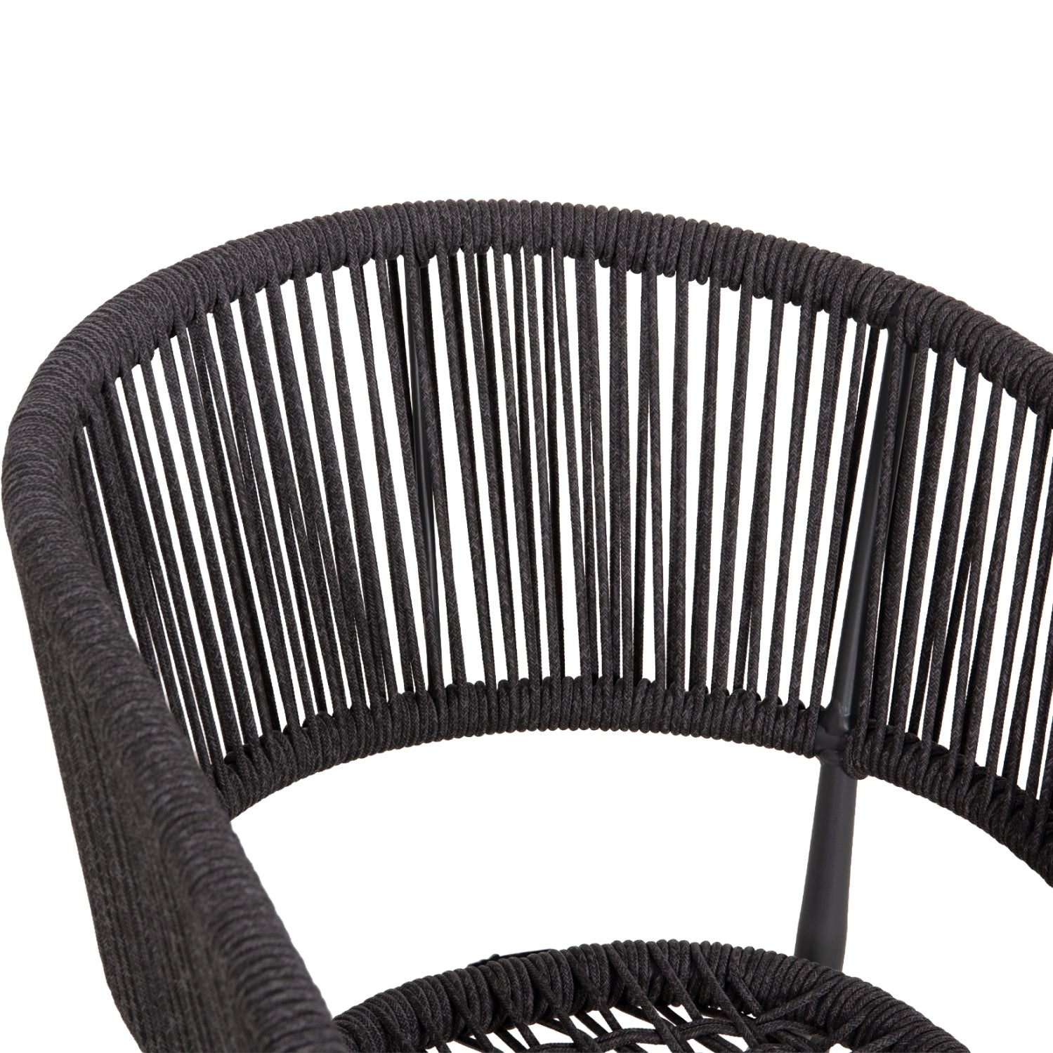 ΠΟΛΥΘΡΟΝΑ ΑΛΟΥΜΙΝΙΟΥ EULO HM5783.21 ΓΚΡΙ-ΤWISTED RATTAN ΓΚΡΙ 57x63x77Υεκ. - Pakobazaar