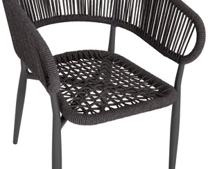 ΠΟΛΥΘΡΟΝΑ ΑΛΟΥΜΙΝΙΟΥ EULO HM5783.21 ΓΚΡΙ-ΤWISTED RATTAN ΓΚΡΙ 57x63x77Υεκ. - Pakobazaar