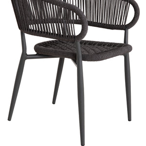 ΠΟΛΥΘΡΟΝΑ ΑΛΟΥΜΙΝΙΟΥ EULO HM5783.21 ΓΚΡΙ-ΤWISTED RATTAN ΓΚΡΙ 57x63x77Υεκ. - Pakobazaar