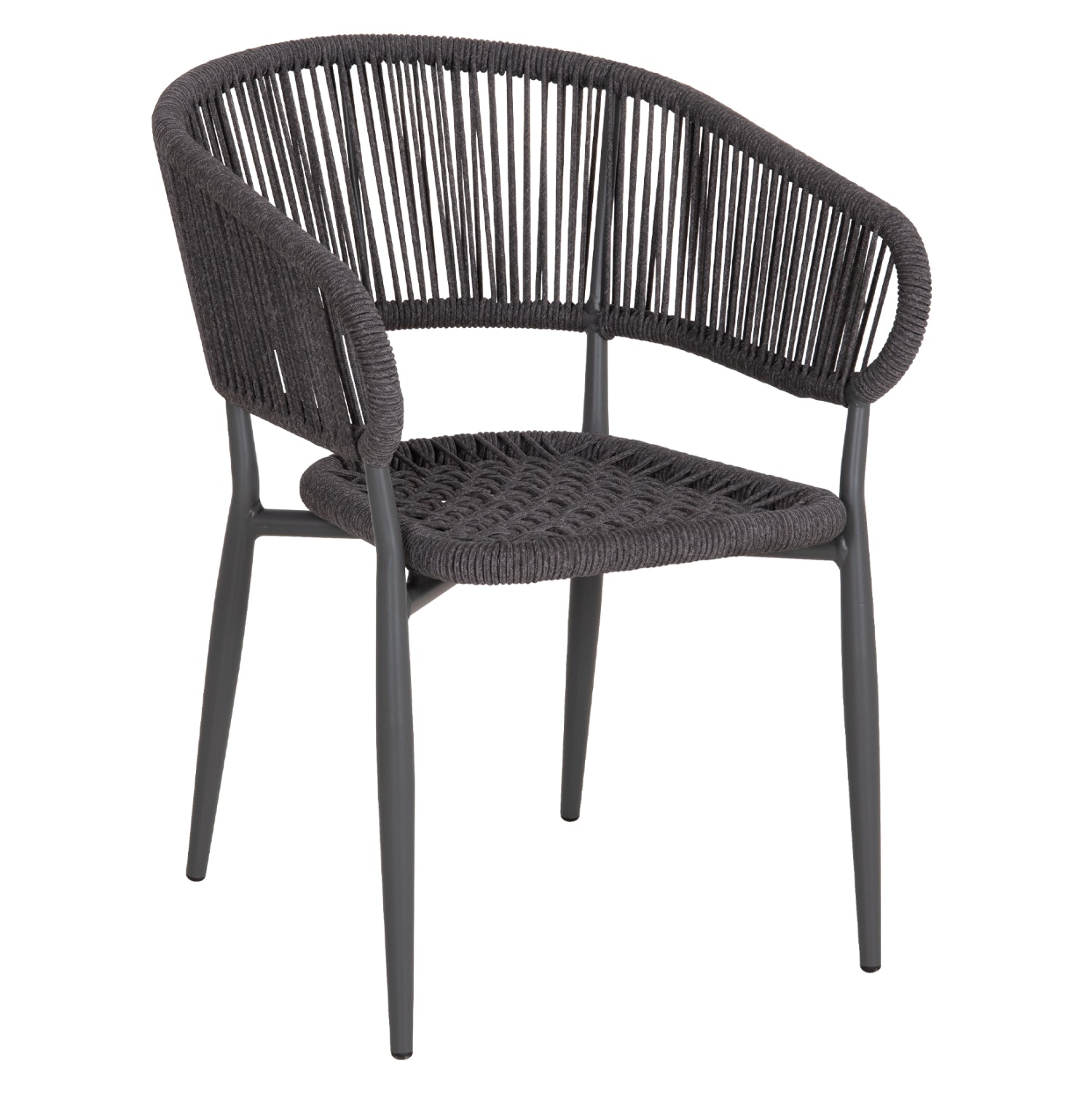 ΠΟΛΥΘΡΟΝΑ ΑΛΟΥΜΙΝΙΟΥ EULO HM5783.21 ΓΚΡΙ-ΤWISTED RATTAN ΓΚΡΙ 57x63x77Υεκ. - Pakobazaar