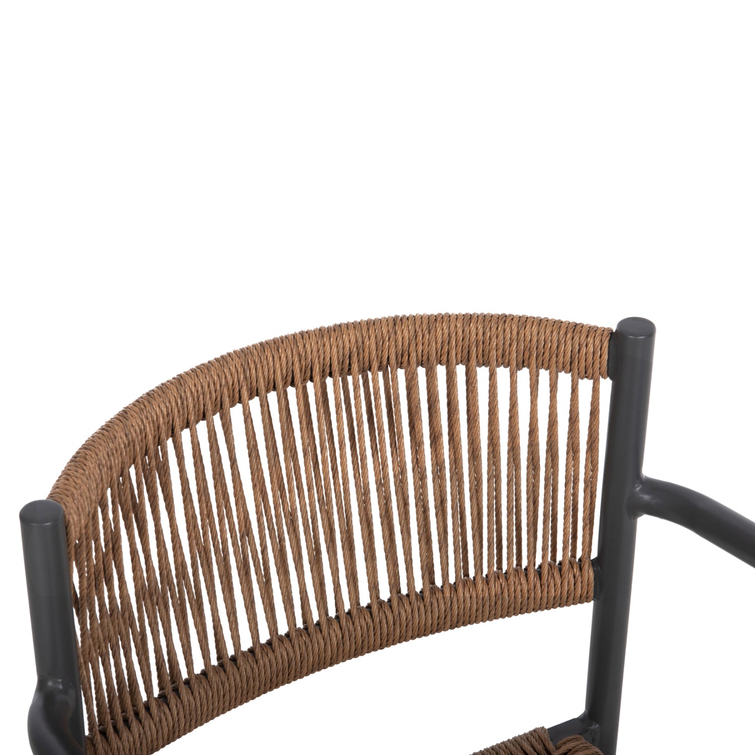ΠΟΛΥΘΡΟΝΑ ΑΛΟΥΜΙΝΙΟΥ STER HM5786.12 ΑΝΘΡΑΚΙ-ΣΥΝΘ.RATTAN ΜΠΕΖ 55,5x53x78Υεκ. - Pakobazaar