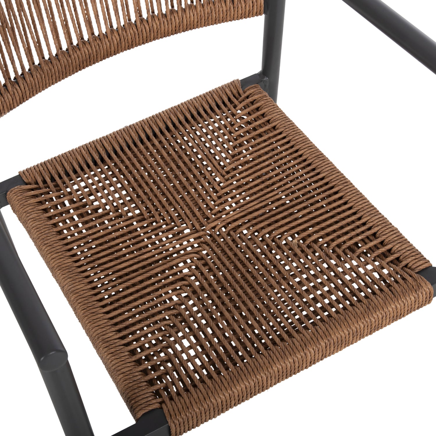 ΠΟΛΥΘΡΟΝΑ ΑΛΟΥΜΙΝΙΟΥ STER HM5786.12 ΑΝΘΡΑΚΙ-ΣΥΝΘ.RATTAN ΜΠΕΖ 55,5x53x78Υεκ. - Pakobazaar