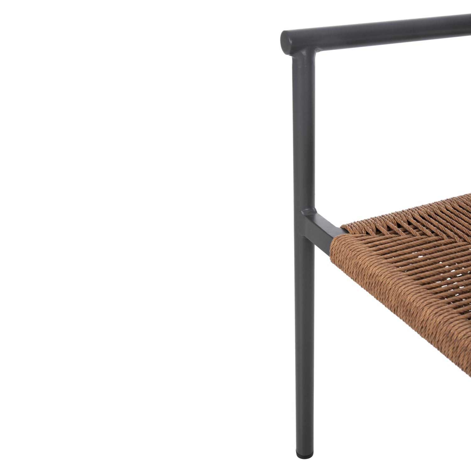 ΠΟΛΥΘΡΟΝΑ ΑΛΟΥΜΙΝΙΟΥ STER HM5786.12 ΑΝΘΡΑΚΙ-ΣΥΝΘ.RATTAN ΜΠΕΖ 55,5x53x78Υεκ. - Pakobazaar