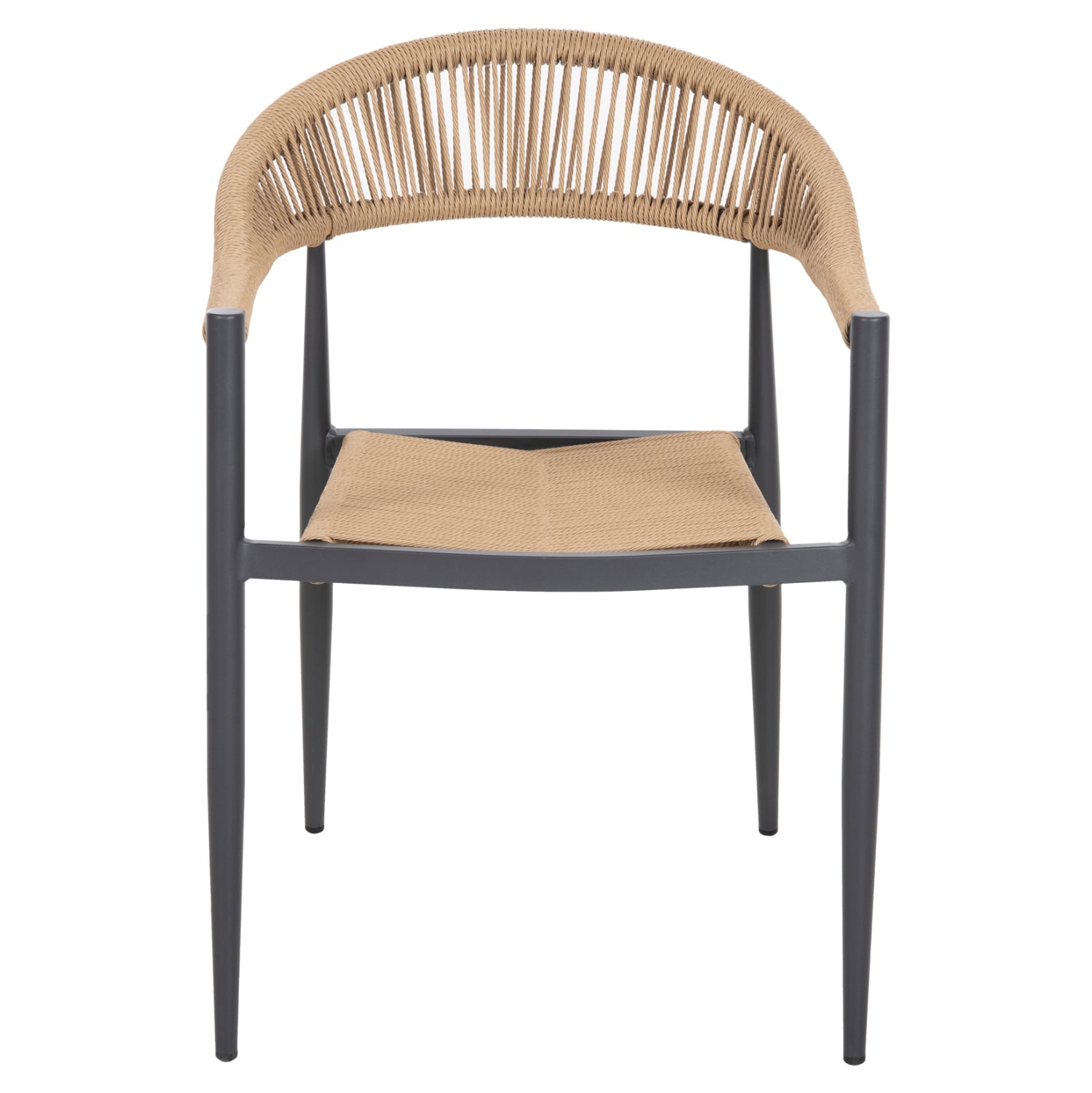 ΠΟΛΥΘΡΟΝΑ ΑΛΟΥΜΙΝΙΟΥ GRET HM5854.02 ΑΝΘΡΑΚΙ PΕ RATTAN ΜΠΕΖ 56x55,5x78Υ εκ. - Pakobazaar