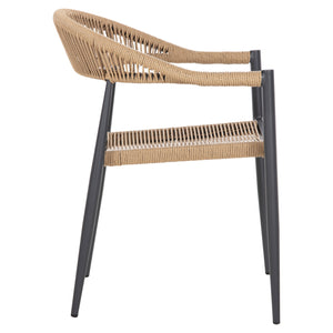 ΠΟΛΥΘΡΟΝΑ ΑΛΟΥΜΙΝΙΟΥ GRET HM5854.02 ΑΝΘΡΑΚΙ PΕ RATTAN ΜΠΕΖ 56x55,5x78Υ εκ. - Pakobazaar