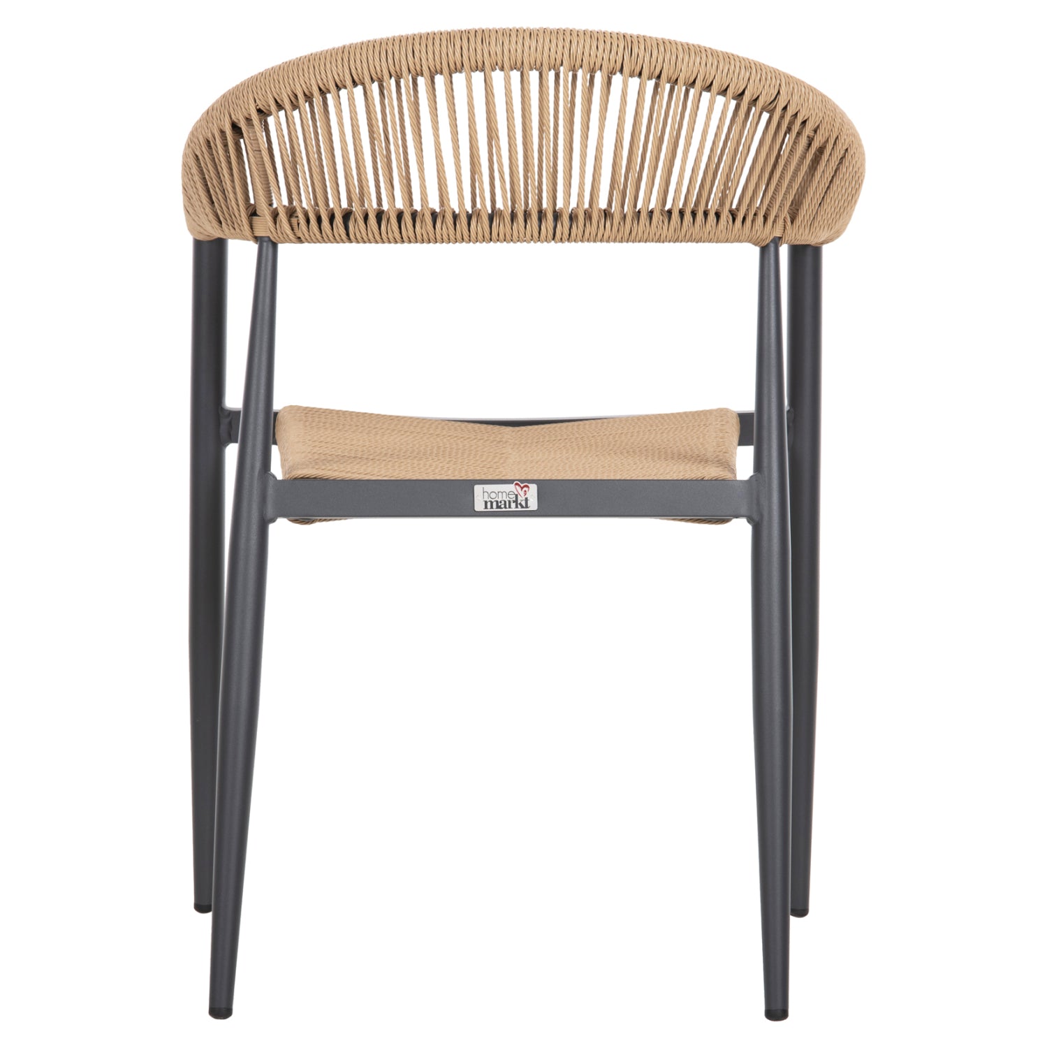 ΠΟΛΥΘΡΟΝΑ ΑΛΟΥΜΙΝΙΟΥ GRET HM5854.02 ΑΝΘΡΑΚΙ PΕ RATTAN ΜΠΕΖ 56x55,5x78Υ εκ. - Pakobazaar