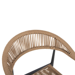 ΠΟΛΥΘΡΟΝΑ ΑΛΟΥΜΙΝΙΟΥ GRET HM5854.02 ΑΝΘΡΑΚΙ PΕ RATTAN ΜΠΕΖ 56x55,5x78Υ εκ. - Pakobazaar