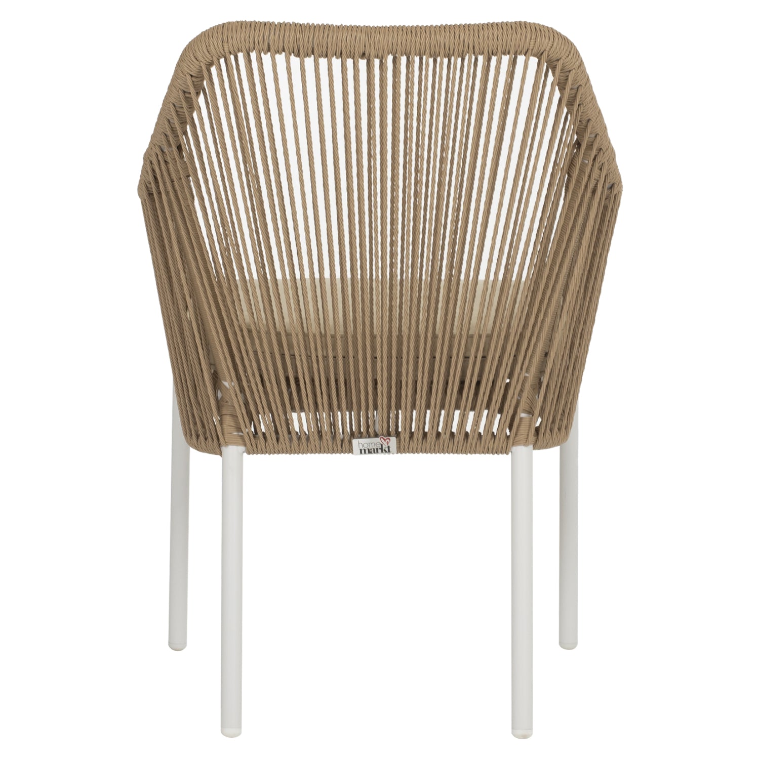 ΠΟΛΥΘΡΟΝΑ ΑΛΟΥΜΙΝΙΟΥ LOKKI HM5855.01 ΛΕΥΚΟ ΜΕ ΣΧΟΙΝΙ WICKER PE ΜΠΕΖ 56x66x82Υ εκ. - Pakobazaar