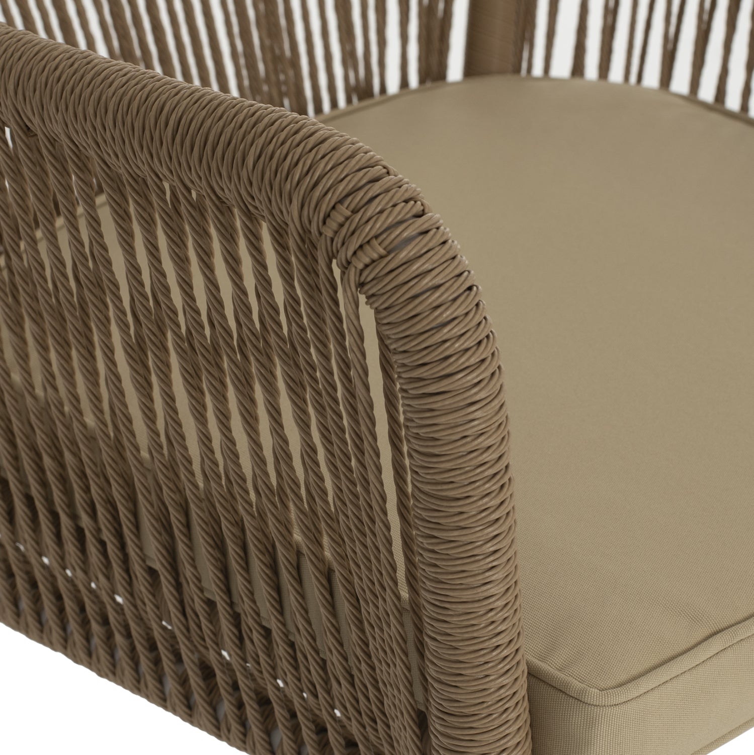 ΠΟΛΥΘΡΟΝΑ ΑΛΟΥΜΙΝΙΟΥ LOKKI HM5855.01 ΛΕΥΚΟ ΜΕ ΣΧΟΙΝΙ WICKER PE ΜΠΕΖ 56x66x82Υ εκ. - Pakobazaar