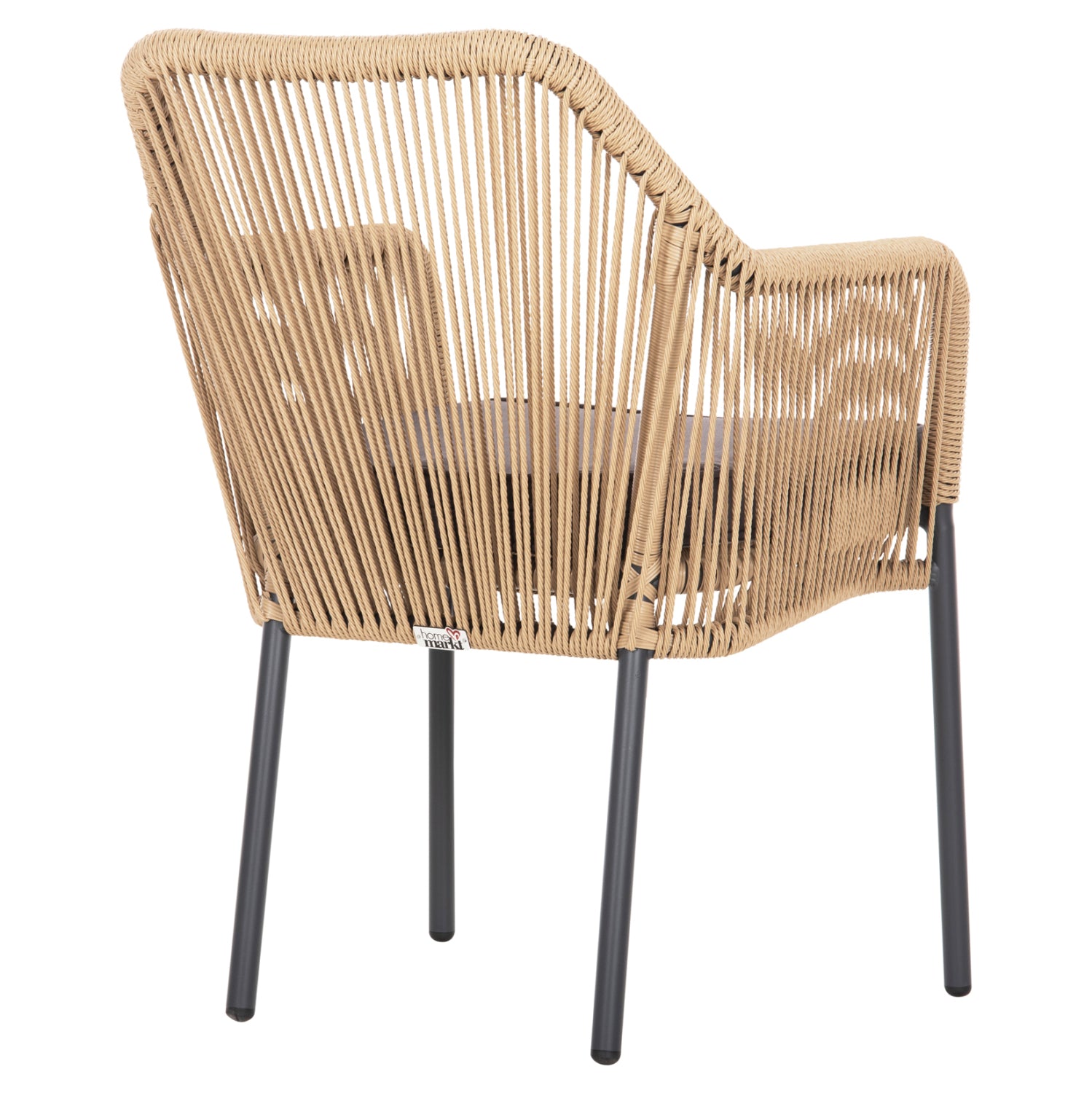 ΠΟΛΥΘΡΟΝΑ ΑΛΟΥΜΙΝΙΟΥ LOKKI HM5855.02 ΑΝΘΡΑΚΙ ΜΕ ΣΧΟΙΝΙ WICKER PE 56x66x82Υ εκ. - Pakobazaar