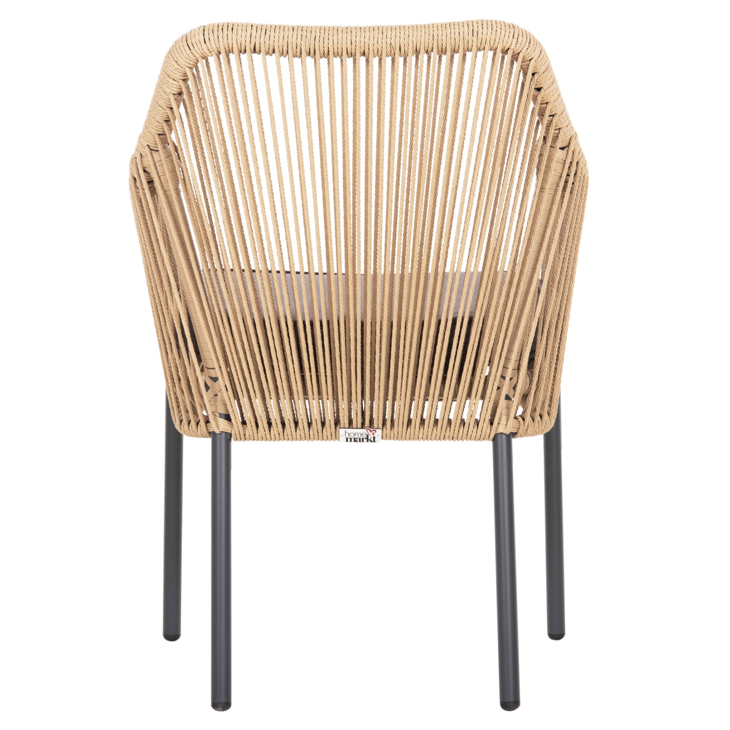 ΠΟΛΥΘΡΟΝΑ ΑΛΟΥΜΙΝΙΟΥ LOKKI HM5855.02 ΑΝΘΡΑΚΙ ΜΕ ΣΧΟΙΝΙ WICKER PE 56x66x82Υ εκ. - Pakobazaar