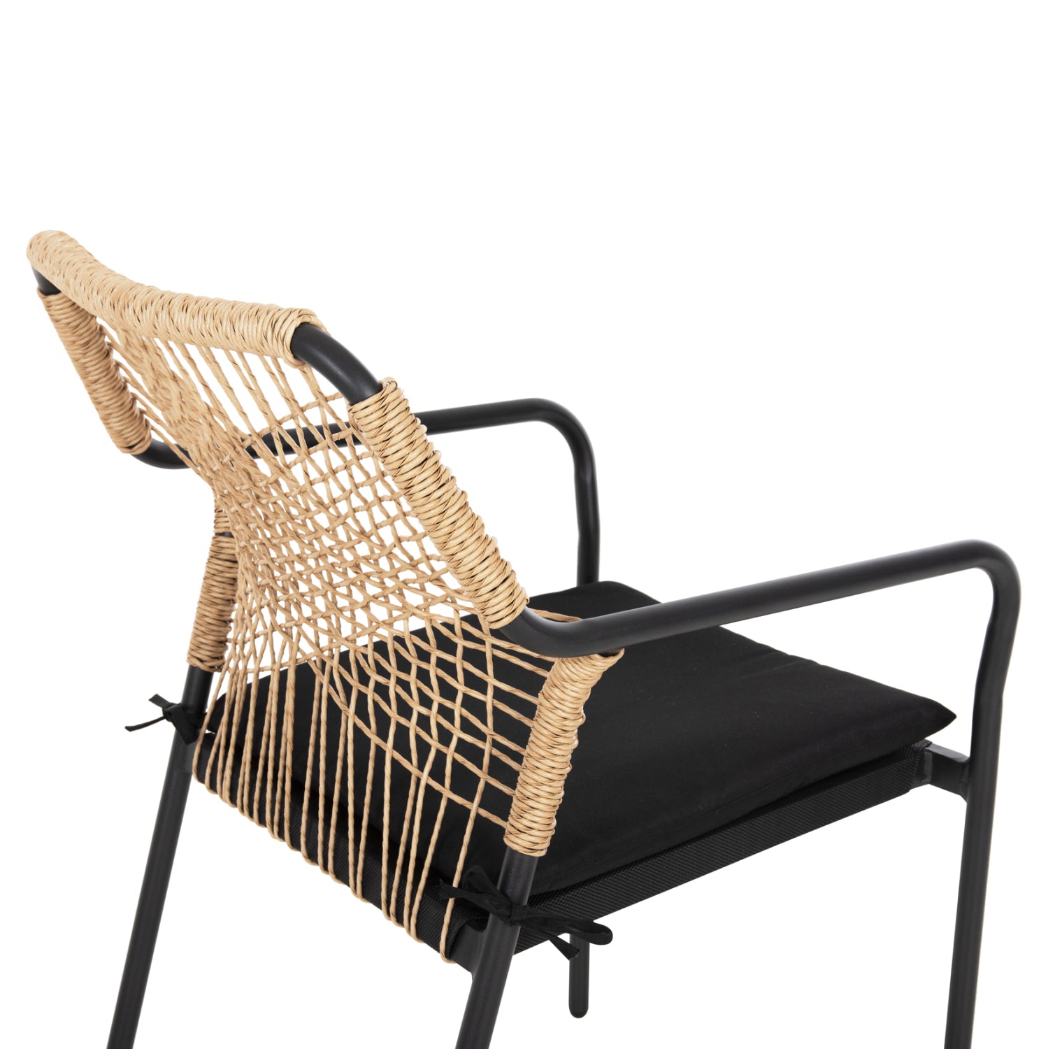 ΠΟΛΥΘΡΟΝΑ ΑΛΟΥΜΙΝΙΟΥ TROTTER HM5865.11 ΣΚΟΥΡΟΣ ΓΚΡΙ ΣΚΕΛΕΤΟΣ ΜΕ WICKER ΜΠΕΖ & ΜΑΥΡΟ ΜΑΞΙΛΑΡΙ - Pakobazaar