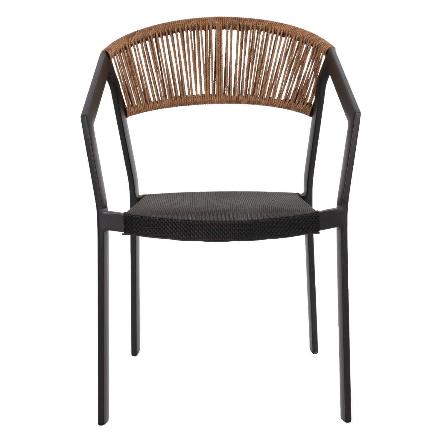 ΠΟΛΥΘΡΟΝΑ ΑΛΟΥΜΙΝΙΟΥ MIRI HM5891.05 ΜΑΥΡΟΣ ΣΚΕΛΕΤΟΣ&TEXTLINE-ΜΠΕΖ RATTAN 57,5x59x81,5Yεκ. - Pakobazaar