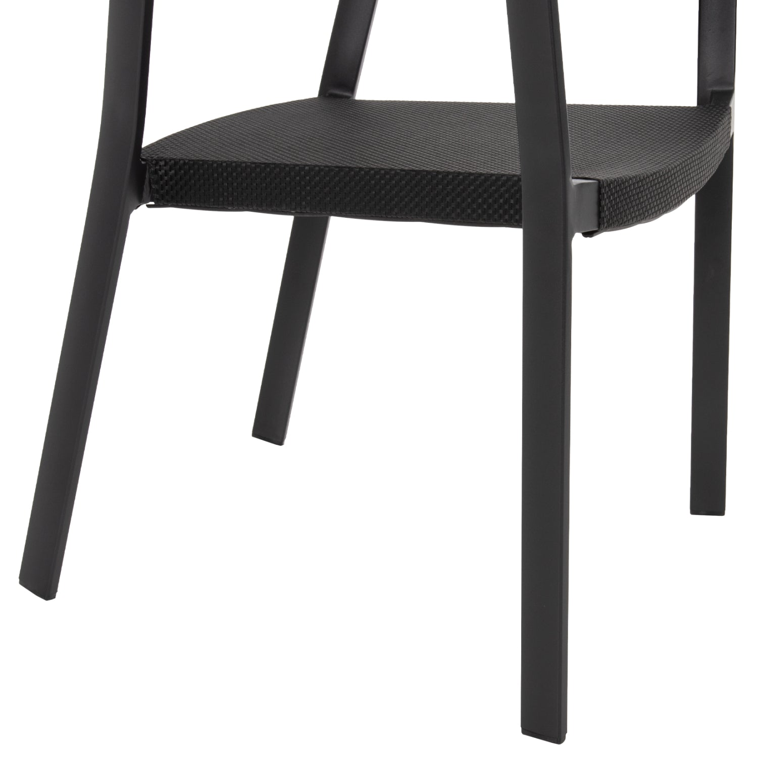 ΠΟΛΥΘΡΟΝΑ ΑΛΟΥΜΙΝΙΟΥ MIRI HM5891.05 ΜΑΥΡΟΣ ΣΚΕΛΕΤΟΣ&TEXTLINE-ΜΠΕΖ RATTAN 57,5x59x81,5Yεκ. - Pakobazaar