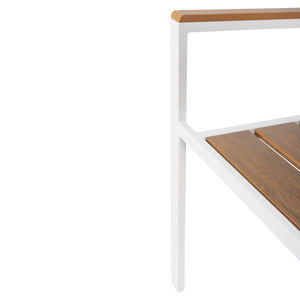 ΠΟΛΥΘΡΟΝΑ ΑΛΟΥΜΙΝΙΟΥ SAGA HM5981.01 ΛΕΥΚΗ-POLYWOOD ΣΕ ΦΥΣΙΚΟ 55x55x86Υεκ. - Pakobazaar