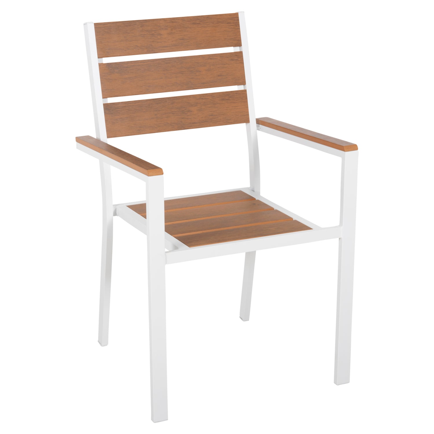 ΠΟΛΥΘΡΟΝΑ ΑΛΟΥΜΙΝΙΟΥ SAGA HM5981.01 ΛΕΥΚΗ-POLYWOOD ΣΕ ΦΥΣΙΚΟ 55x55x86Υεκ. - Pakobazaar