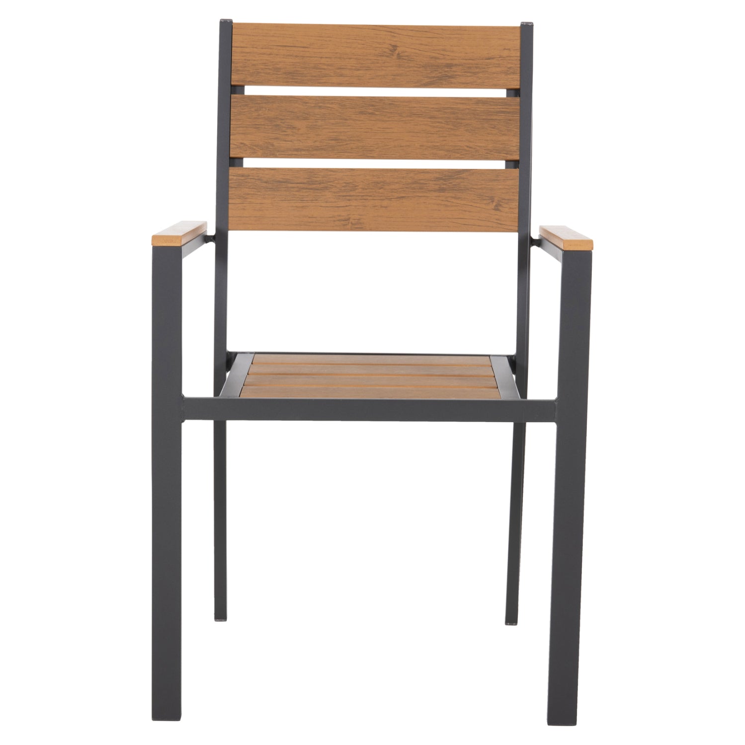 ΠΟΛΥΘΡΟΝΑ ΑΛΟΥΜΙΝΙΟΥ SAGA HM5981.03 ΑΝΘΡΑΚΙ-POLYWOOD ΣΕ ΦΥΣΙΚΟ 55x55x86Υεκ. - Pakobazaar