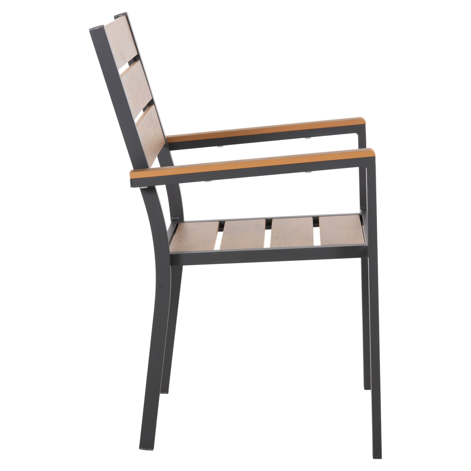 ΠΟΛΥΘΡΟΝΑ ΑΛΟΥΜΙΝΙΟΥ SAGA HM5981.03 ΑΝΘΡΑΚΙ-POLYWOOD ΣΕ ΦΥΣΙΚΟ 55x55x86Υεκ. - Pakobazaar