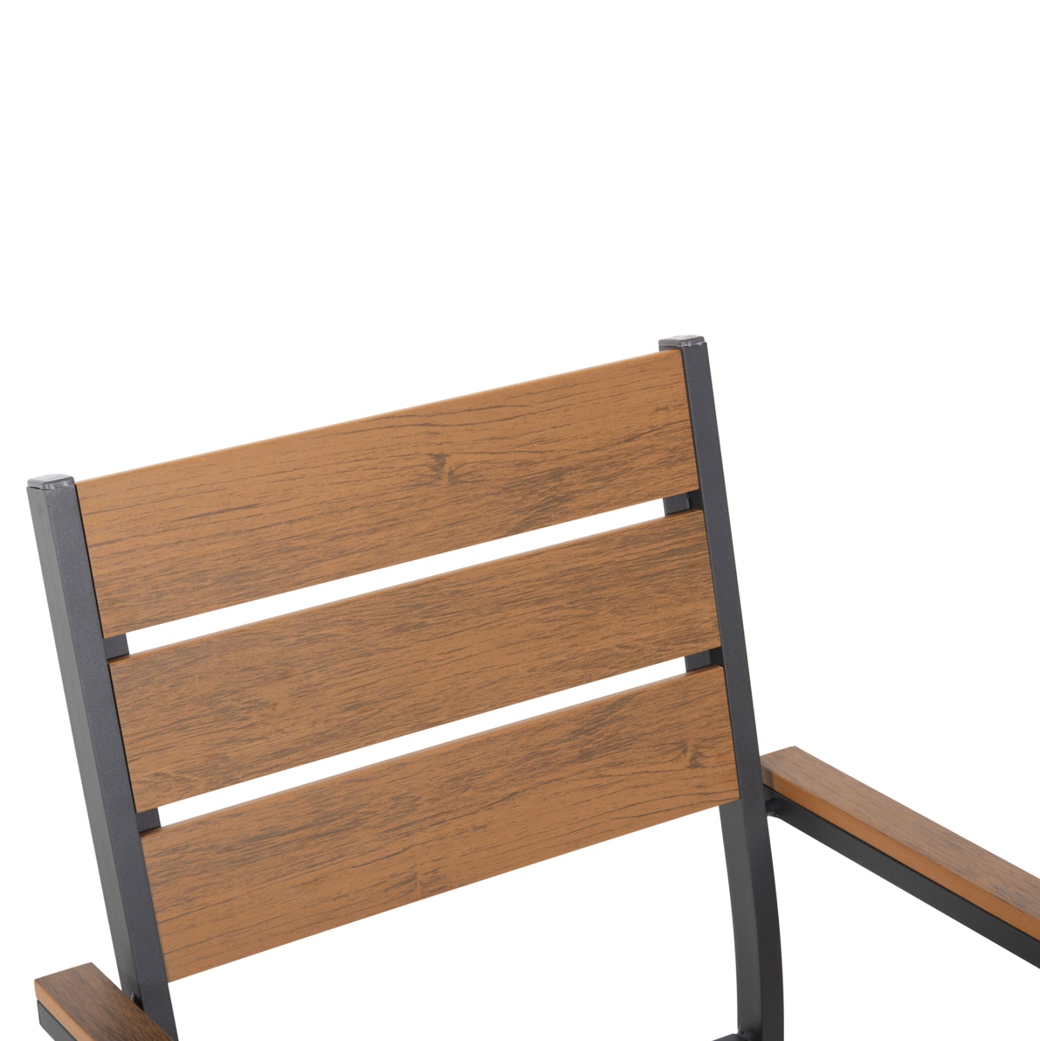 ΠΟΛΥΘΡΟΝΑ ΑΛΟΥΜΙΝΙΟΥ SAGA HM5981.03 ΑΝΘΡΑΚΙ-POLYWOOD ΣΕ ΦΥΣΙΚΟ 55x55x86Υεκ. - Pakobazaar