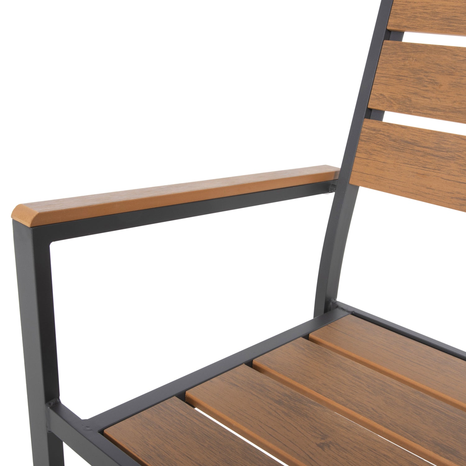 ΠΟΛΥΘΡΟΝΑ ΑΛΟΥΜΙΝΙΟΥ SAGA HM5981.03 ΑΝΘΡΑΚΙ-POLYWOOD ΣΕ ΦΥΣΙΚΟ 55x55x86Υεκ. - Pakobazaar