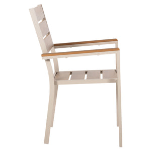ΠΟΛΥΘΡΟΝΑ ΑΛΟΥΜΙΝΙΟΥ SAGA HM5981.04 ΣΑΜΠΑΝΙ-POLYWOOD ΣΕ ΦΥΣΙΚΟ 55x55x86Υεκ. - Pakobazaar